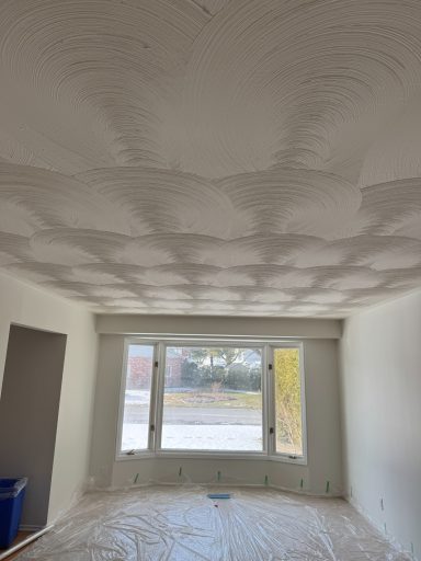 2025-Popcorn ceiling - before